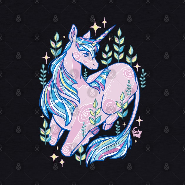 Resting Unicorn by DajonAcevedo